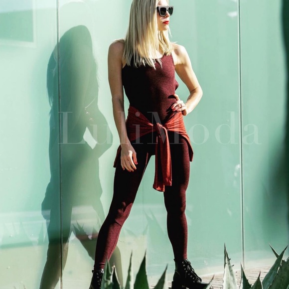 Bandier We Over Me Flow Workout Bodysuit Charcoal - Picture 3 of 14